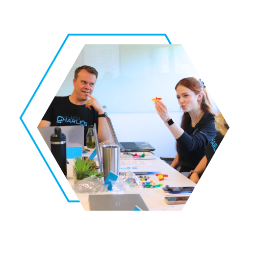 Foster and Carrie - LEGO Duck