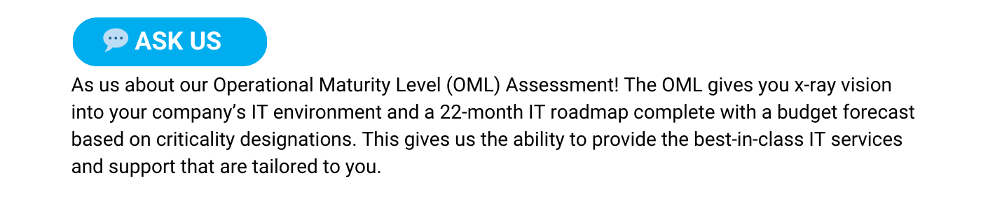 ask us about the OML